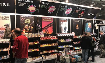 Stand des éditions Alire au Salon du Livre de Montréal 2017