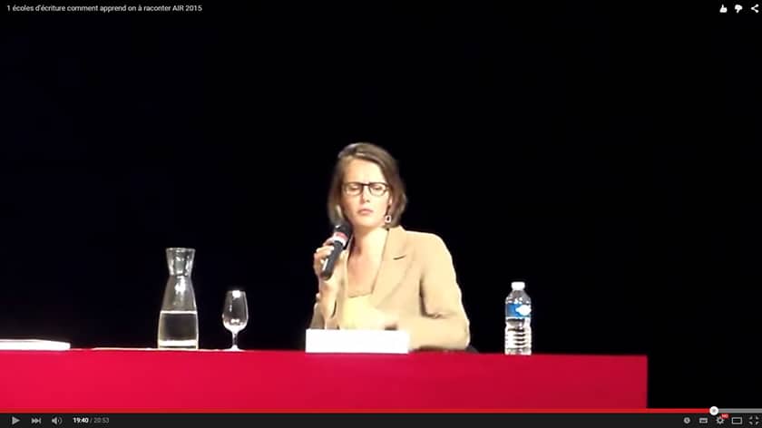 écoles d’écriture : comment apprend-on à raconter ? AIR 2015 (4/4)