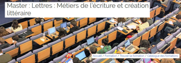 Le master de création littéraire – Interview Violaine Houdart-Merot