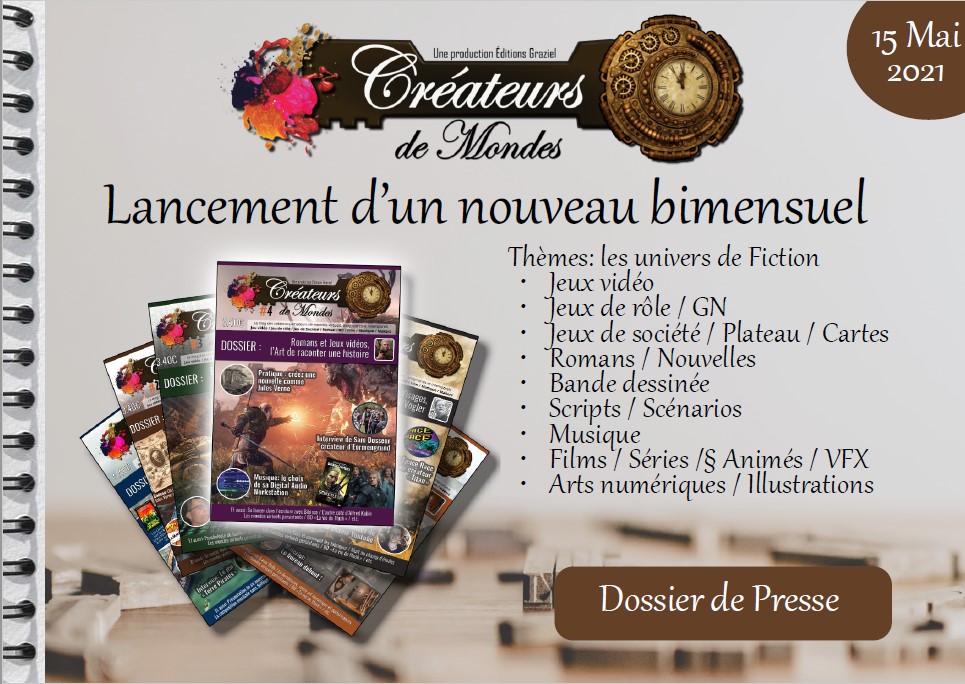 magazine les créateurs de mondes 